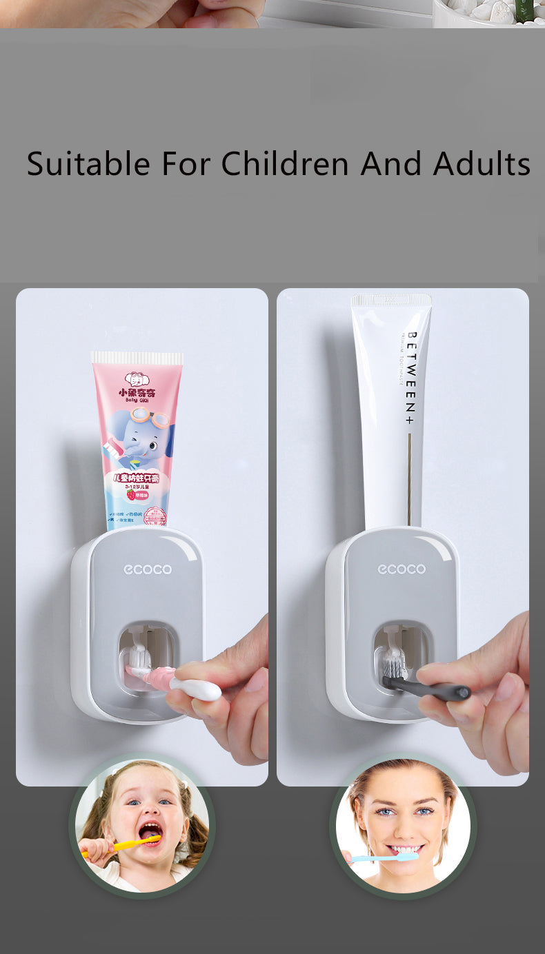 Amazing Wall-Mounted Toothpaste Dispenser Set