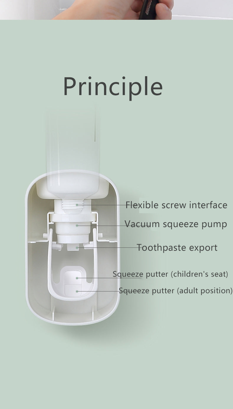 Amazing Wall-Mounted Toothpaste Dispenser Set