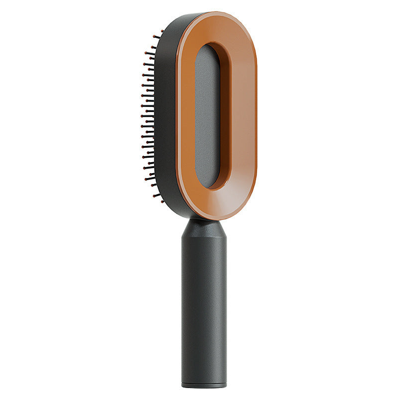 Self-Cleaning Hairbrush with One-Key Cleaning