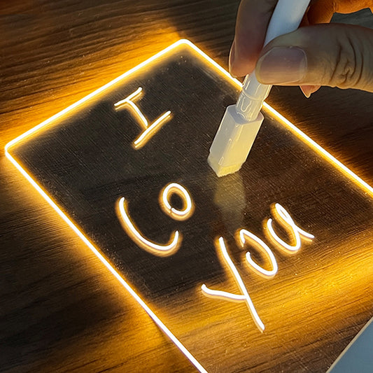 Creative LED Night Light Message Board