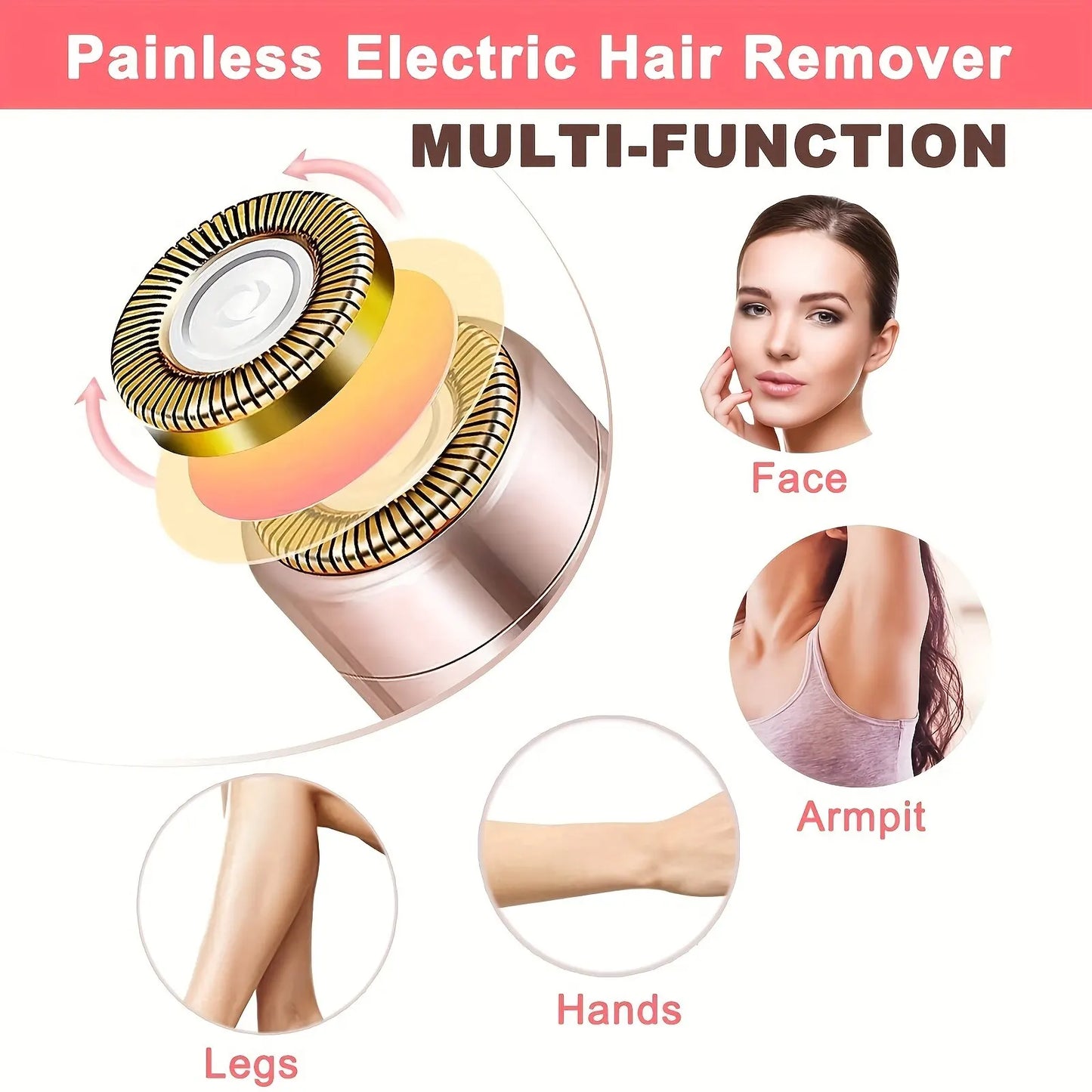 Portable Painless Hair Remover – Smooth Skin Anytime